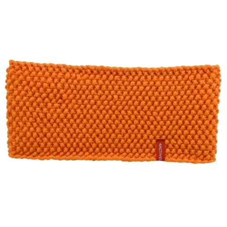 Bentiță tricotată cu lână RAINBOW portocaliu