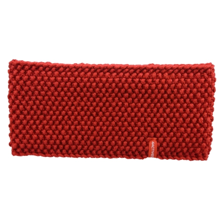 Bentiță tricotată cu lână RAINBOW roșie